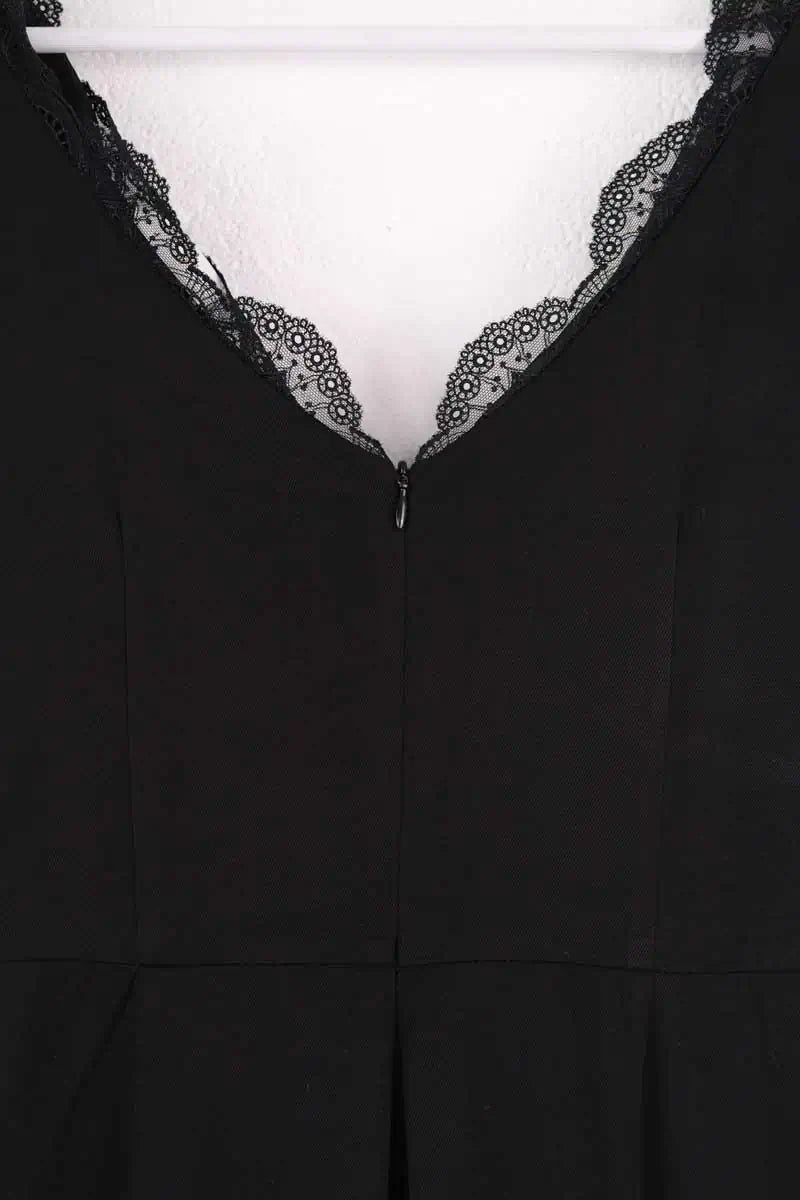 Combinaison Sandro Noir en Viscose