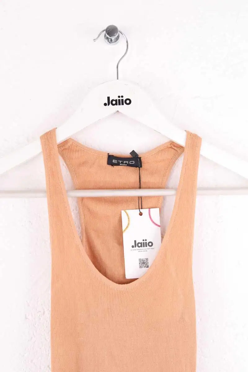 Top sans manche Etro Beige en Synthétique