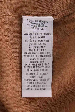 T-shirt Eric Bompard Camel en Cachemire