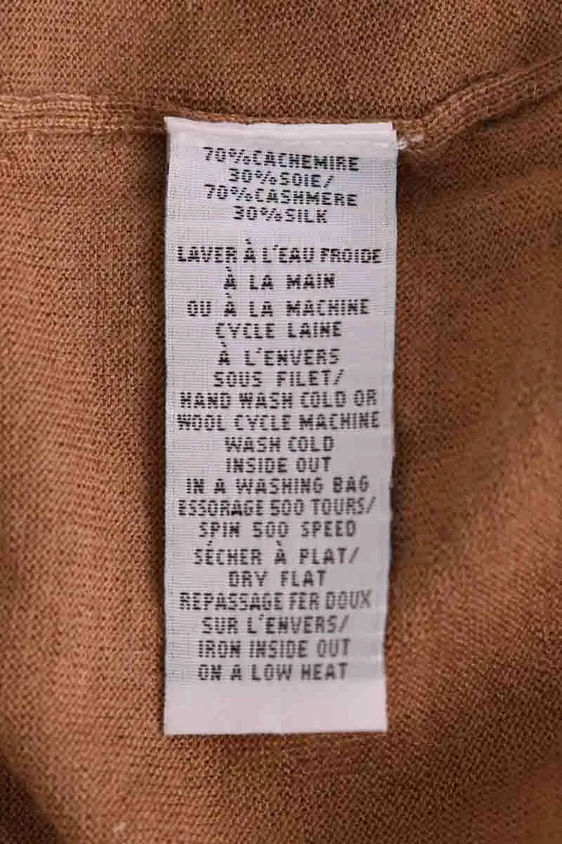 T-shirt Eric Bompard Camel en Cachemire