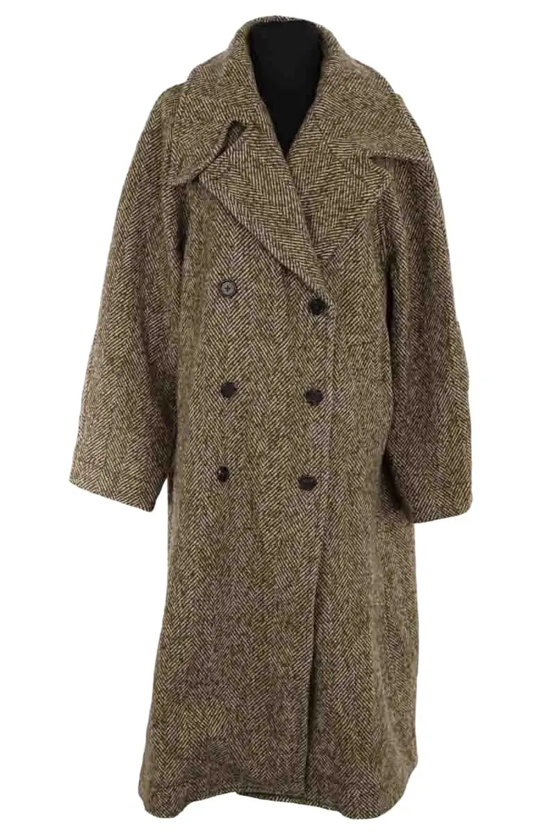 Manteau Bellerose Kaki en Laine, taille XS - Seconde Main
