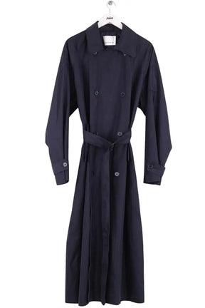 Trench-coat The Frankie Shop ANDERSON Marine en Coton, taille M - Seconde Main