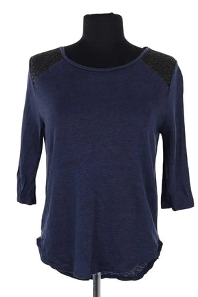 Top Claudie Pierlot Bleu en Lin, taille XS - Seconde Main