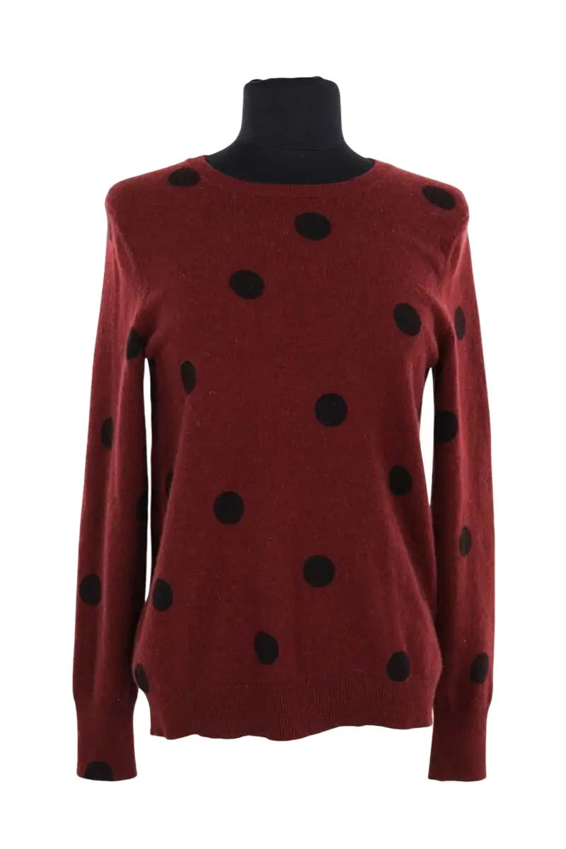 Pull Sézane Bordeaux en Cachemire, taille S - Seconde Main