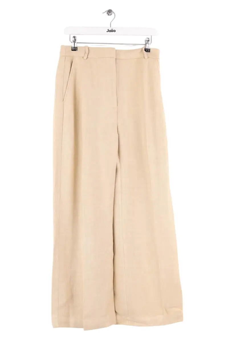 Pantalon large Sézane Beige en Viscose, taille L - Seconde Main