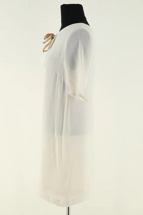 Robe Sandro Blanc en Viscose