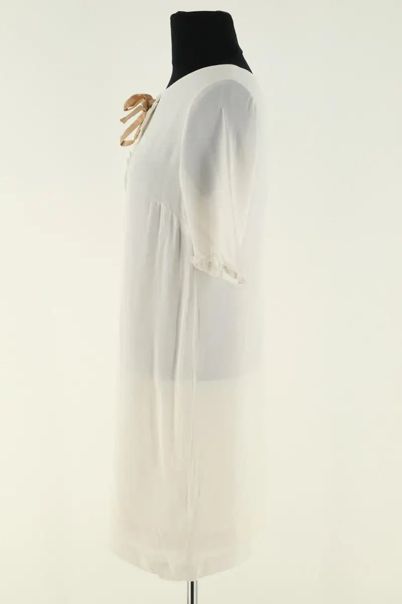 Robe Sandro Blanc en Viscose