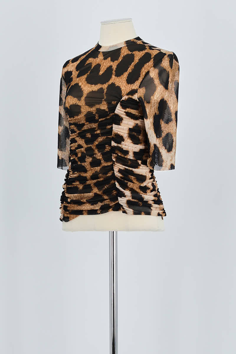 T-shirt Ganni  Marron