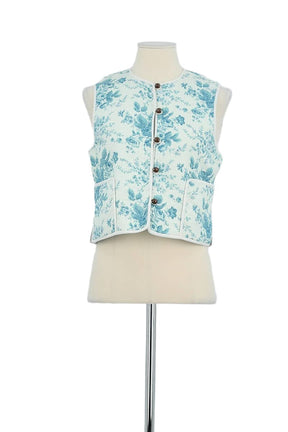 Gilet Antik Batik  Bleu
