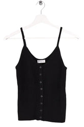 Top sans manche Claudie Pierlot Noir en Viscose, taille S - Seconde Main