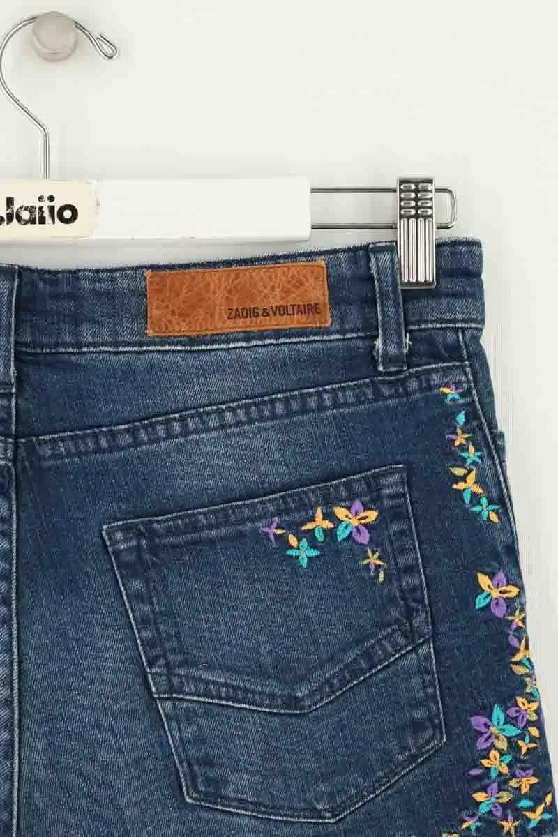 Mini short Zadig & Voltaire Bleu en Coton