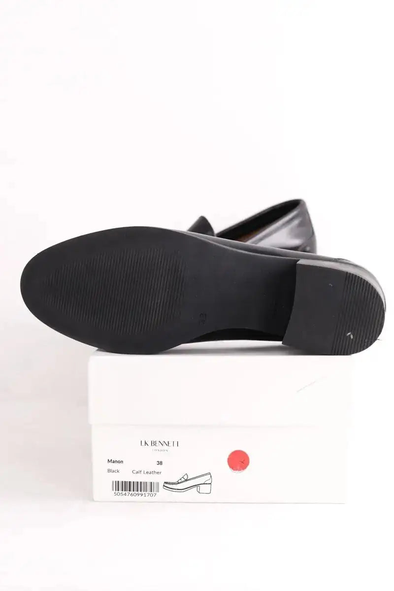 Mocassins LK Bennett Manon Noir en Cuir