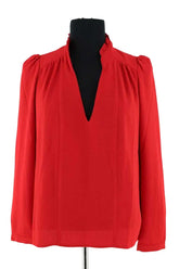 Blouse Ba&Sh Rouge en Synthétique, taille XS - Seconde Main