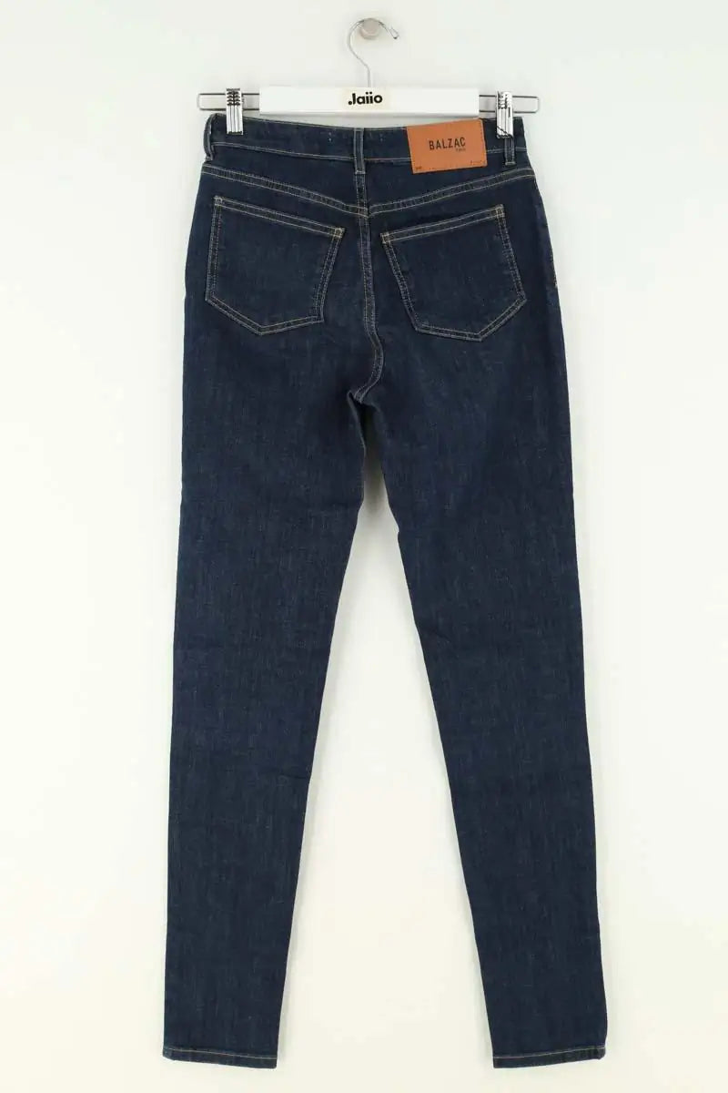 Jean slim Balzac Marine en Coton