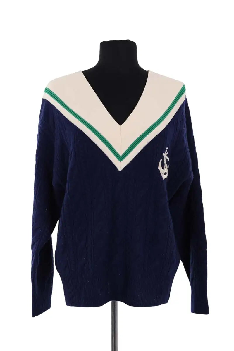 Pull Sandro Bleu en Laine, taille M - Seconde Main