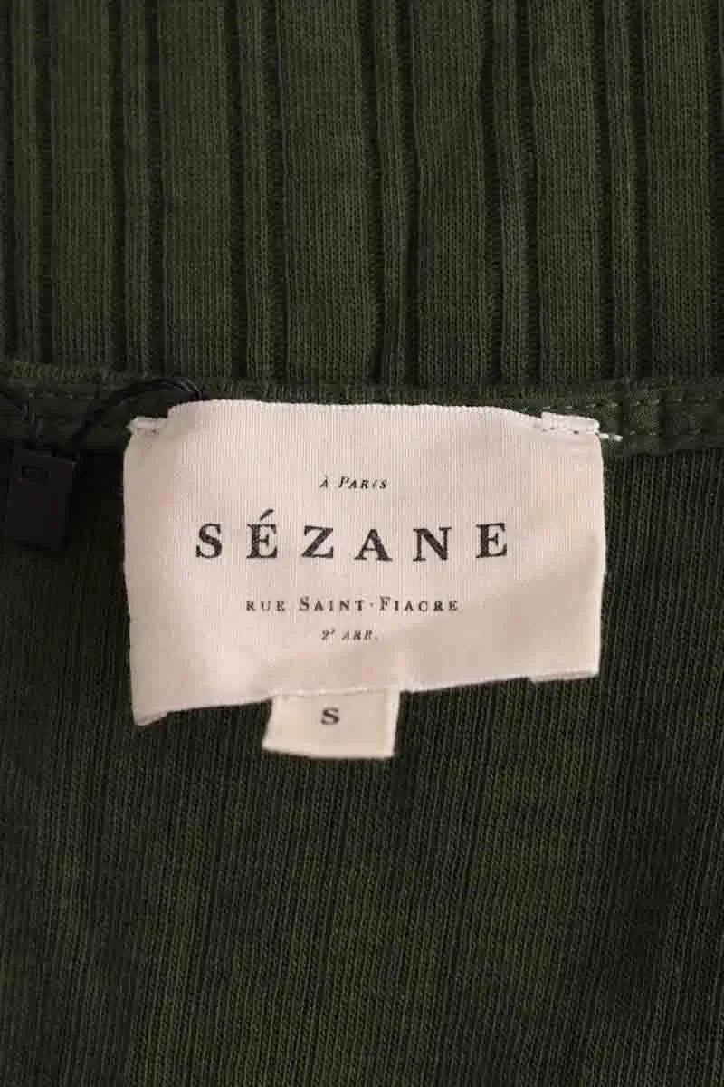 T-shirt Sézane Kaki en Coton