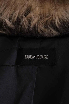 Manteau Zadig & Voltaire Faune Beige en Fausse fourrure