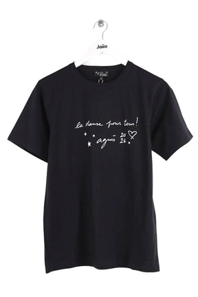 T-shirt Agnès B. Noir en Coton, taille S - Seconde Main