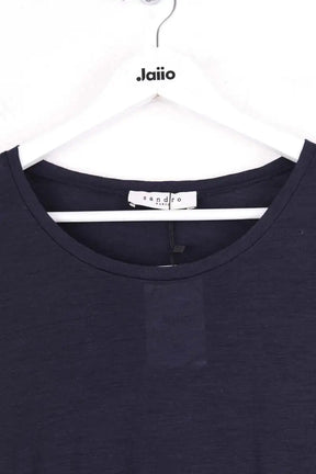 Top Sandro Bleu en Laine