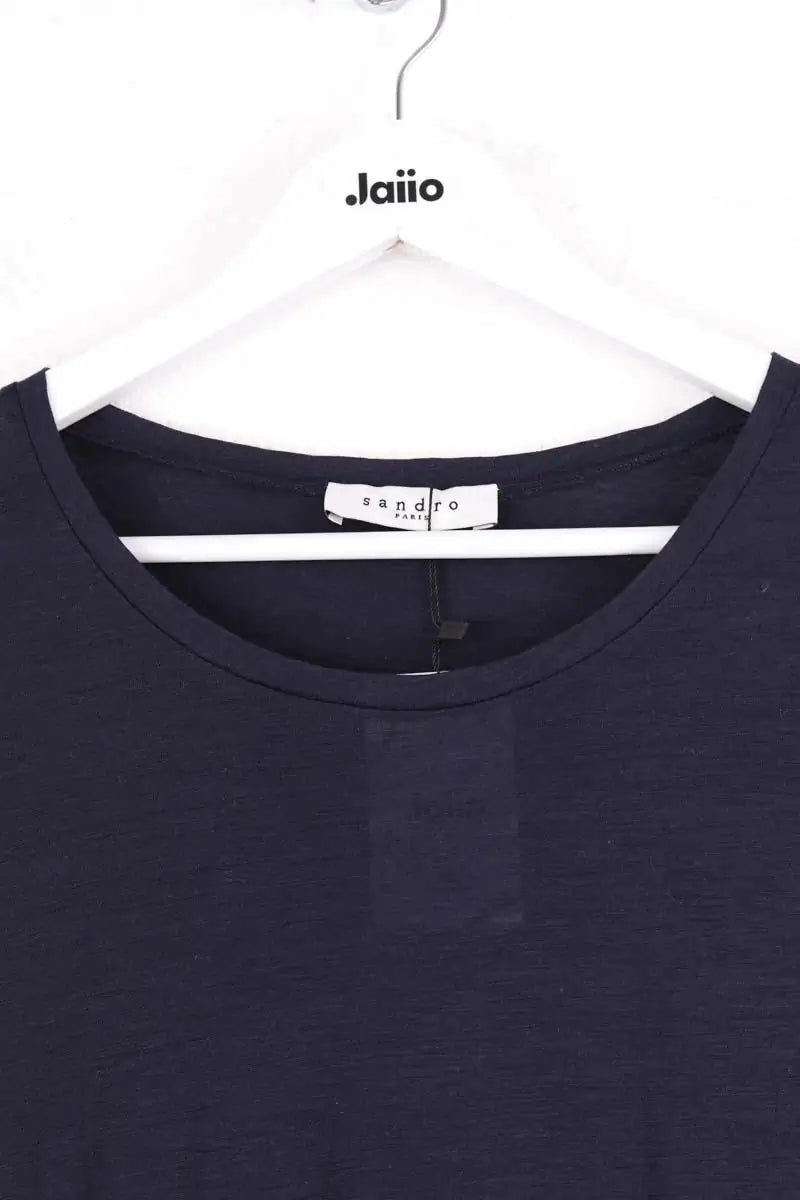 Top Sandro Bleu en Laine
