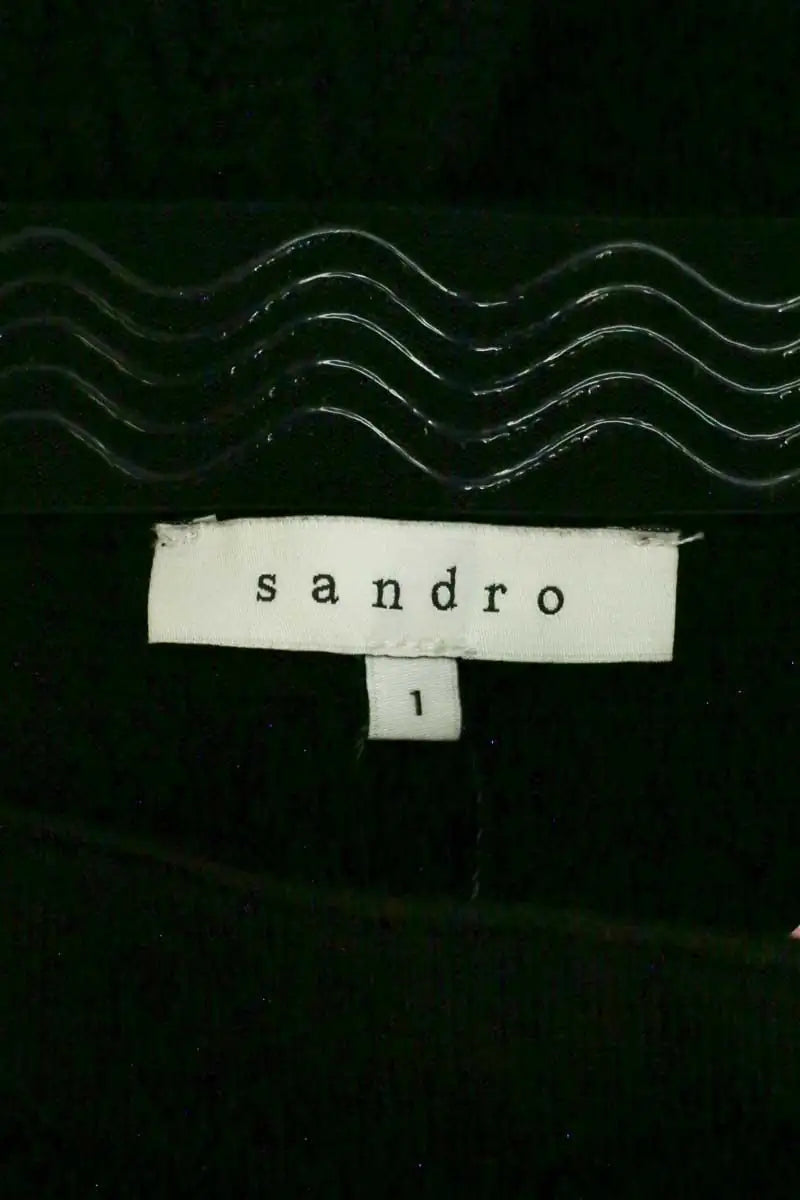Robe Sandro Noir en Coton