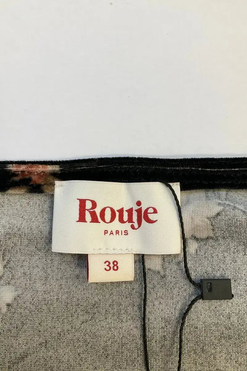 Top Rouje Noir en Synthétique