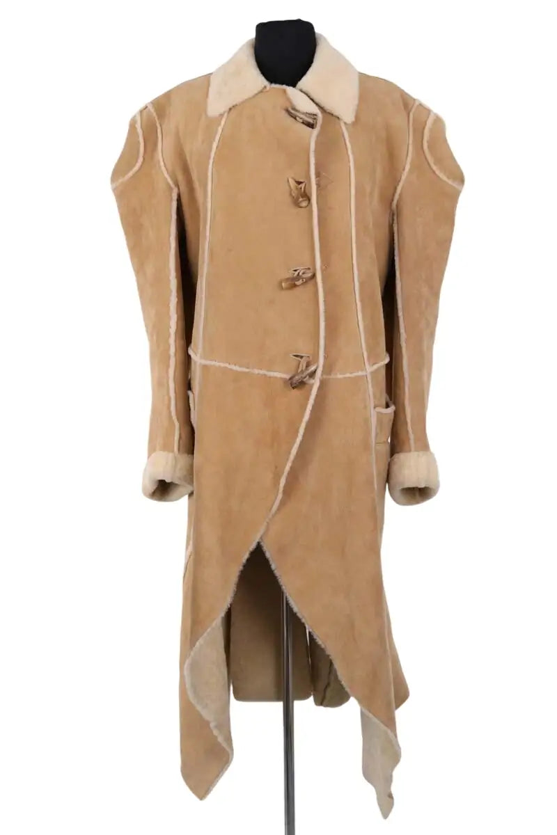 Manteau Dior Beige en Daim, taille S - Seconde Main