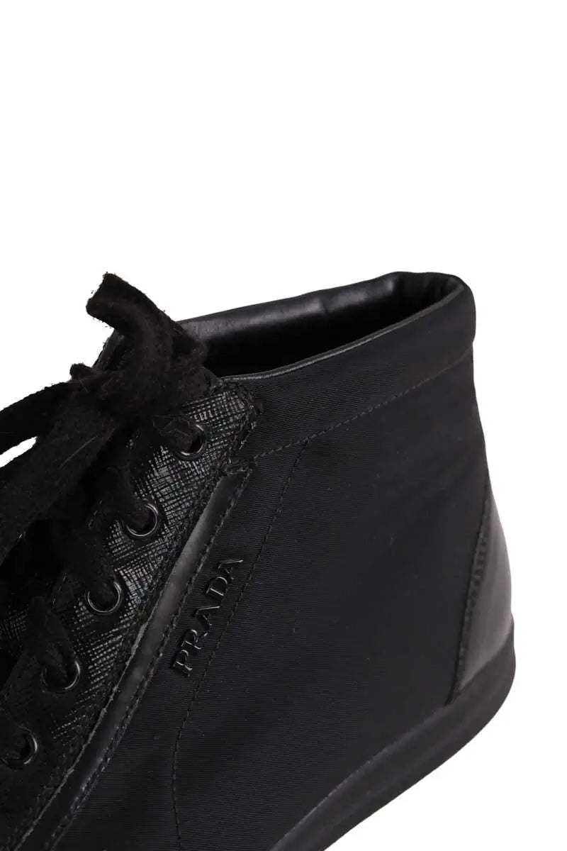 Baskets Prada Noir en Tissu