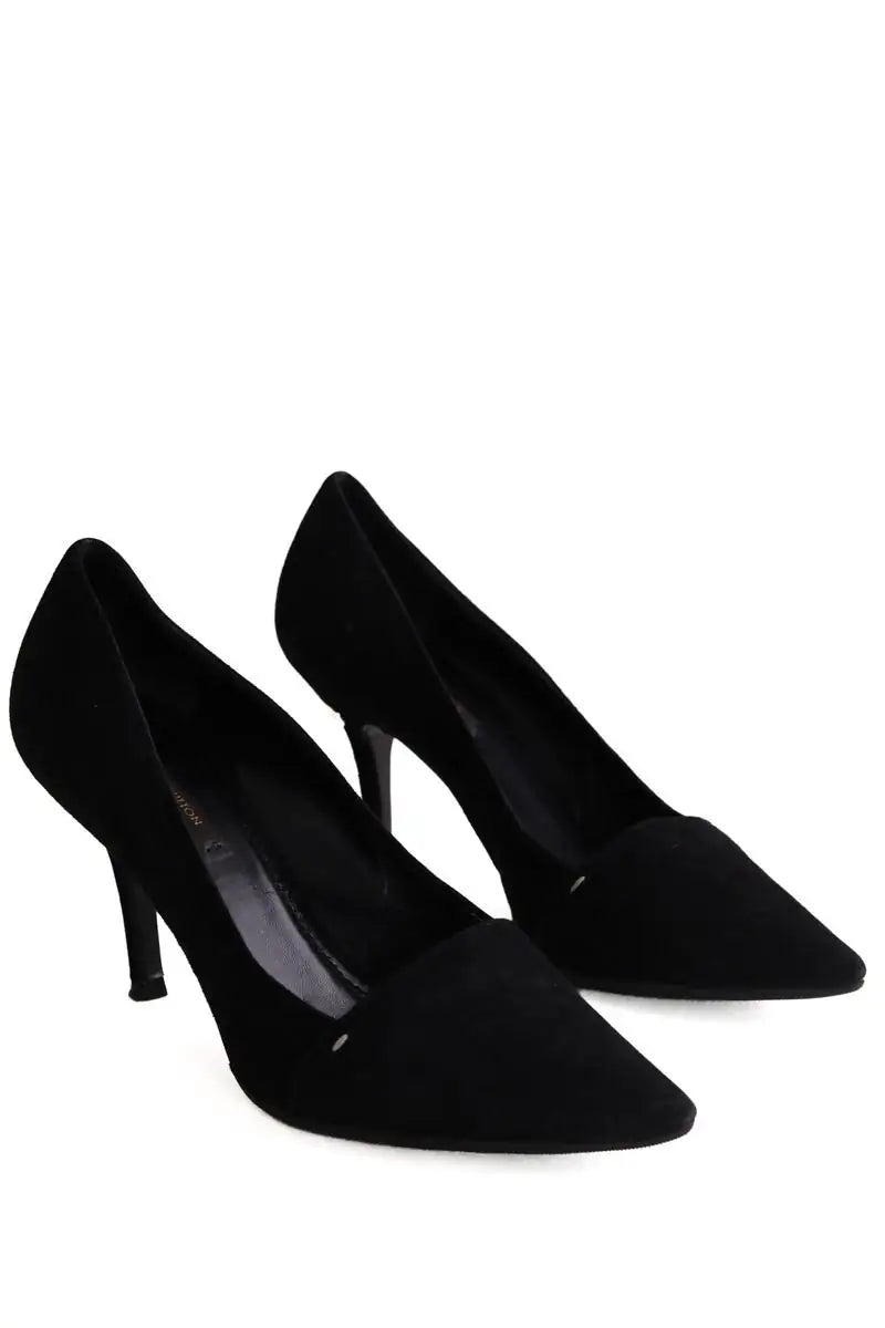 Talons Louis Vuitton Noir en Daim