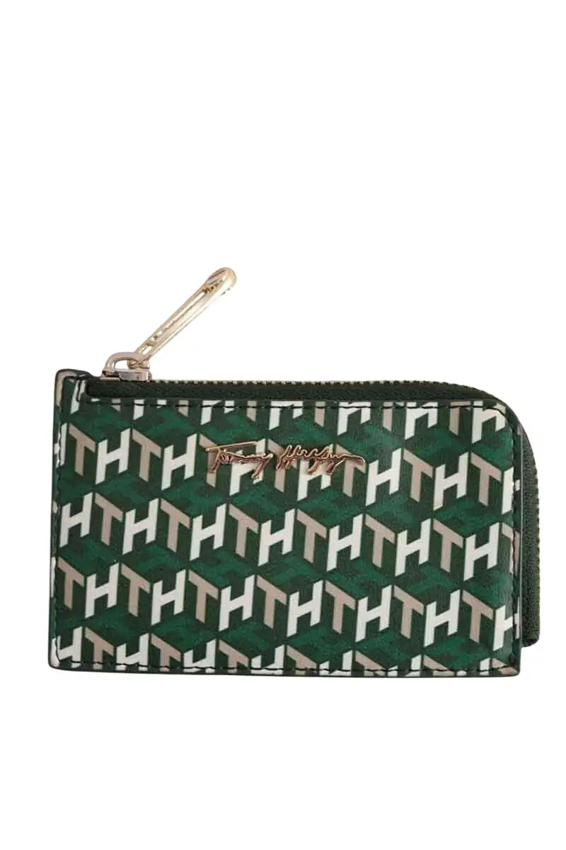 Porte-carte Tommy Hilfiger Vert en Cuir - Seconde Main