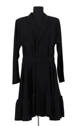 Robe Yohji Yamamoto Noir en Laine, taille M - Seconde Main