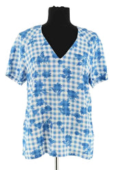 Blouse Tommy Hilfiger Bleu en Synthétique, taille M - Seconde Main