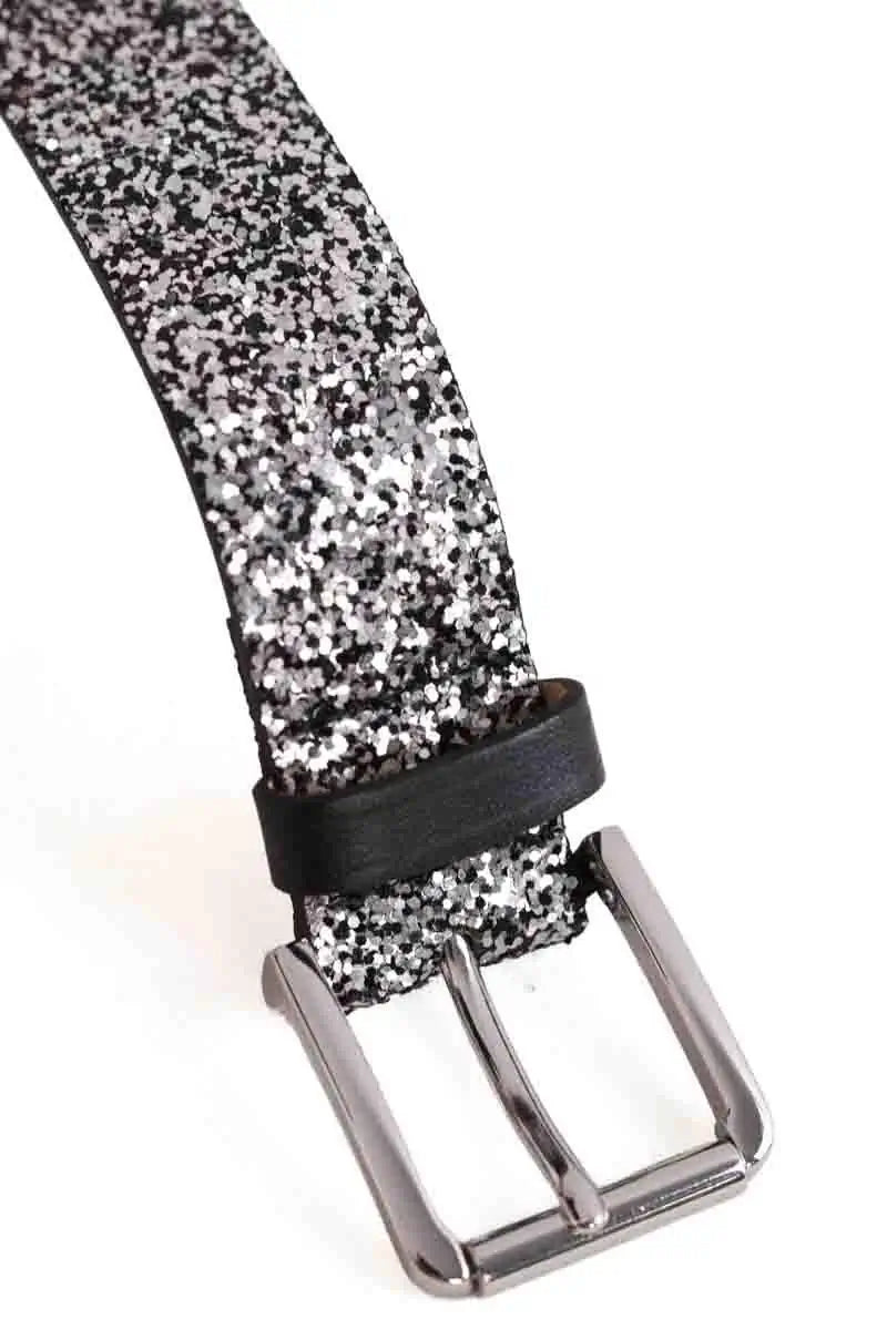 Ceinture en cuir Maje Argent en Cuir