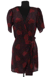 Robe The Kooples Noir en Soie, taille M - Seconde Main