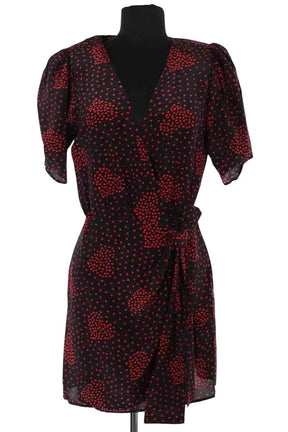 Robe The Kooples Noir en Soie, taille M - Seconde Main