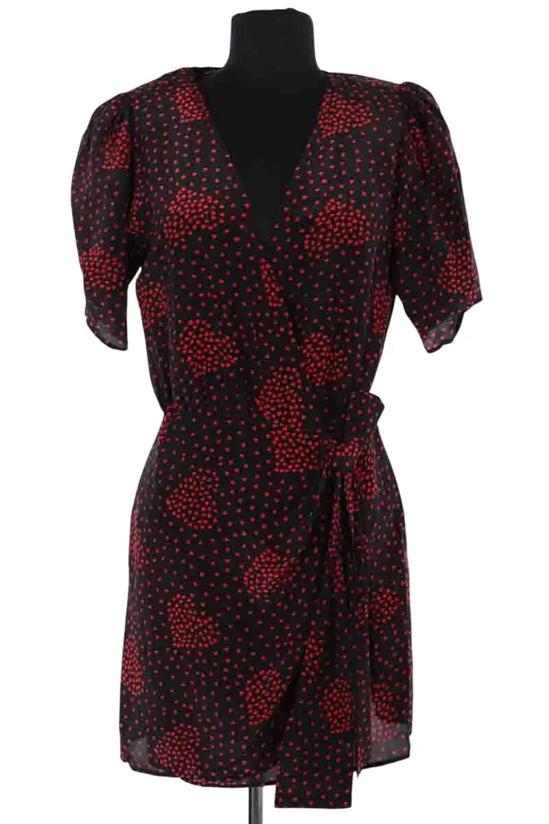 Robe The Kooples Noir en Soie, taille M - Seconde Main