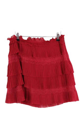 Mini jupe Iro Rouge en Synthétique, taille M - Seconde Main