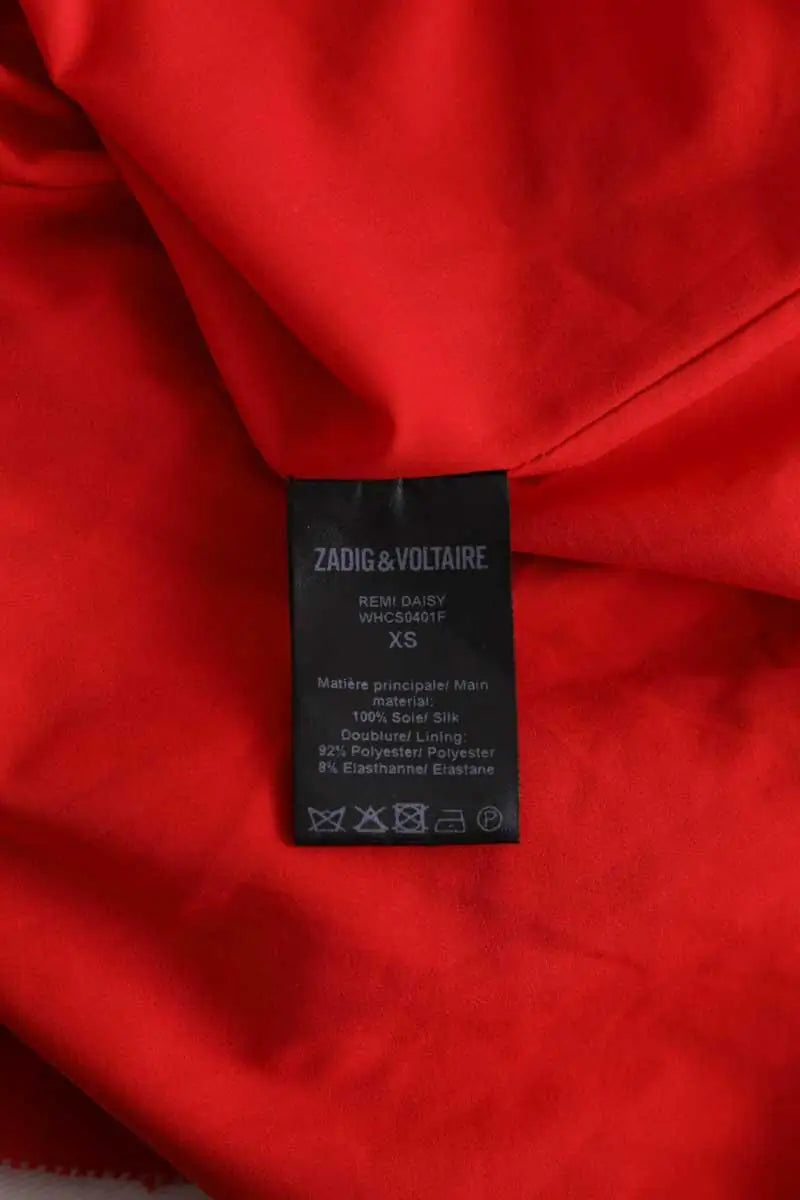 Robe Zadig & Voltaire Rouge en Soie