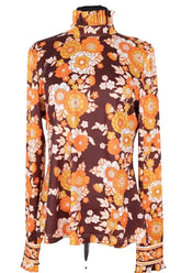 Top Manoush Marron en Synthétique, taille XL - Seconde Main