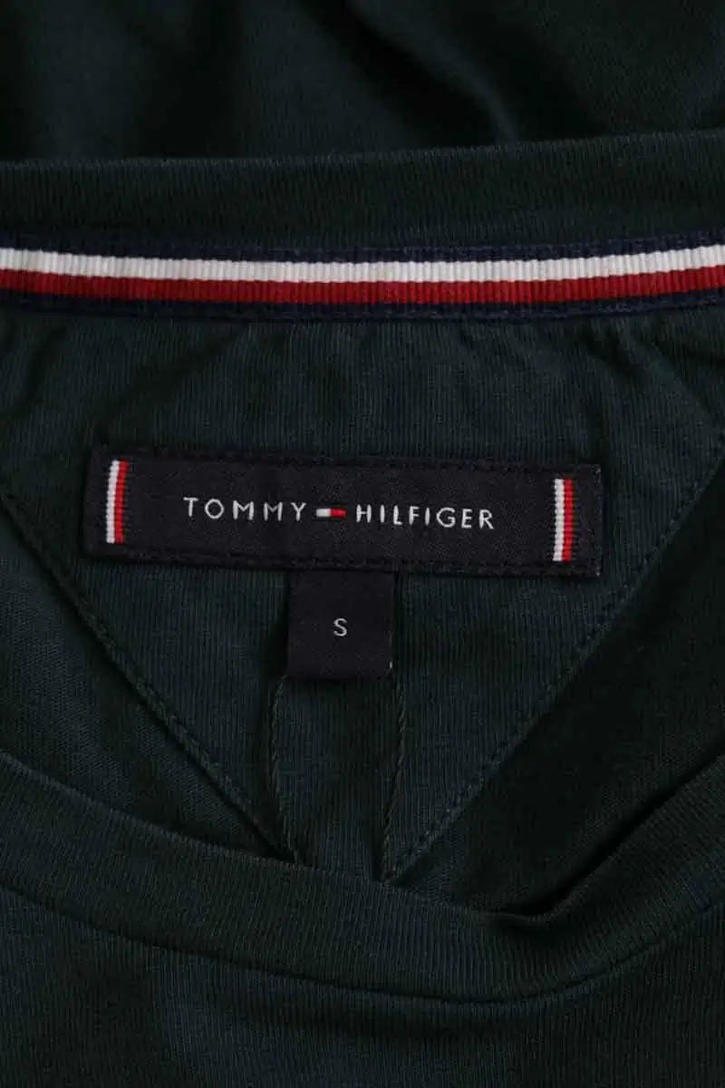 T-shirt Tommy Hilfiger Vert en Coton