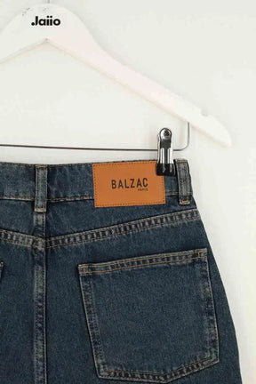 Mini short Balzac Bleu en Coton