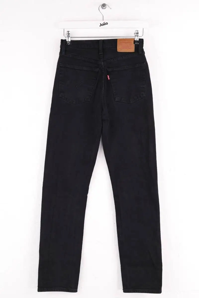 Jean droit Levi's 501 Noir en Coton