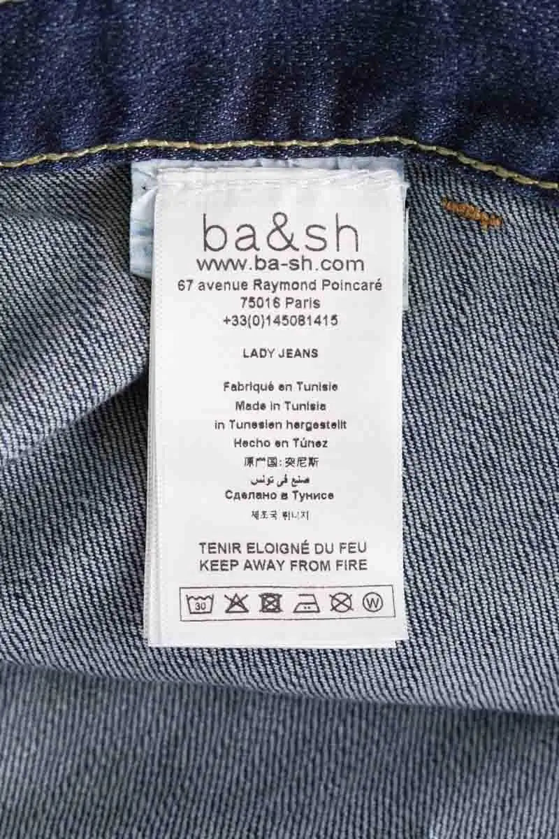 Jean droit Ba&Sh Bleu en Coton