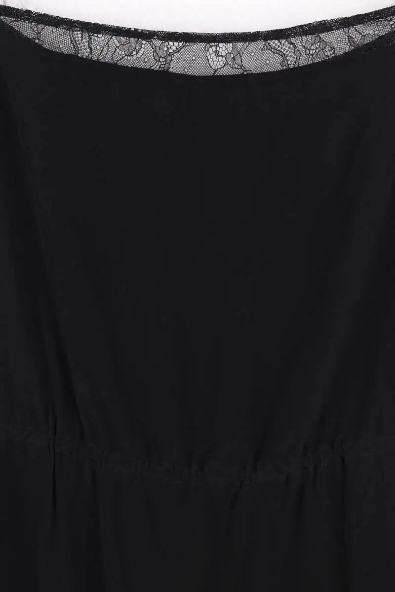 Robe Maje Noir en Soie