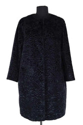 Manteau Max Mara Marine en Fourrure, taille L - Seconde Main