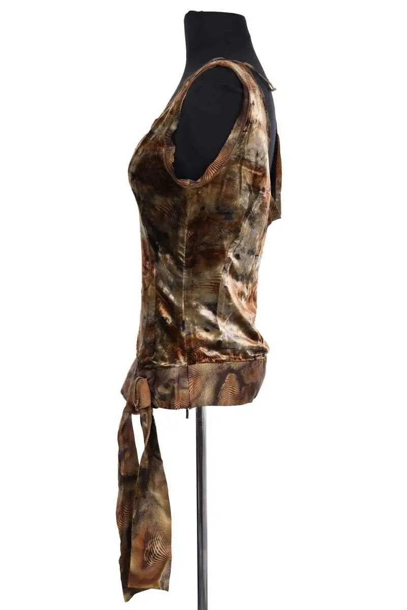 Top sans manche Hugo Boss Doré en Viscose
