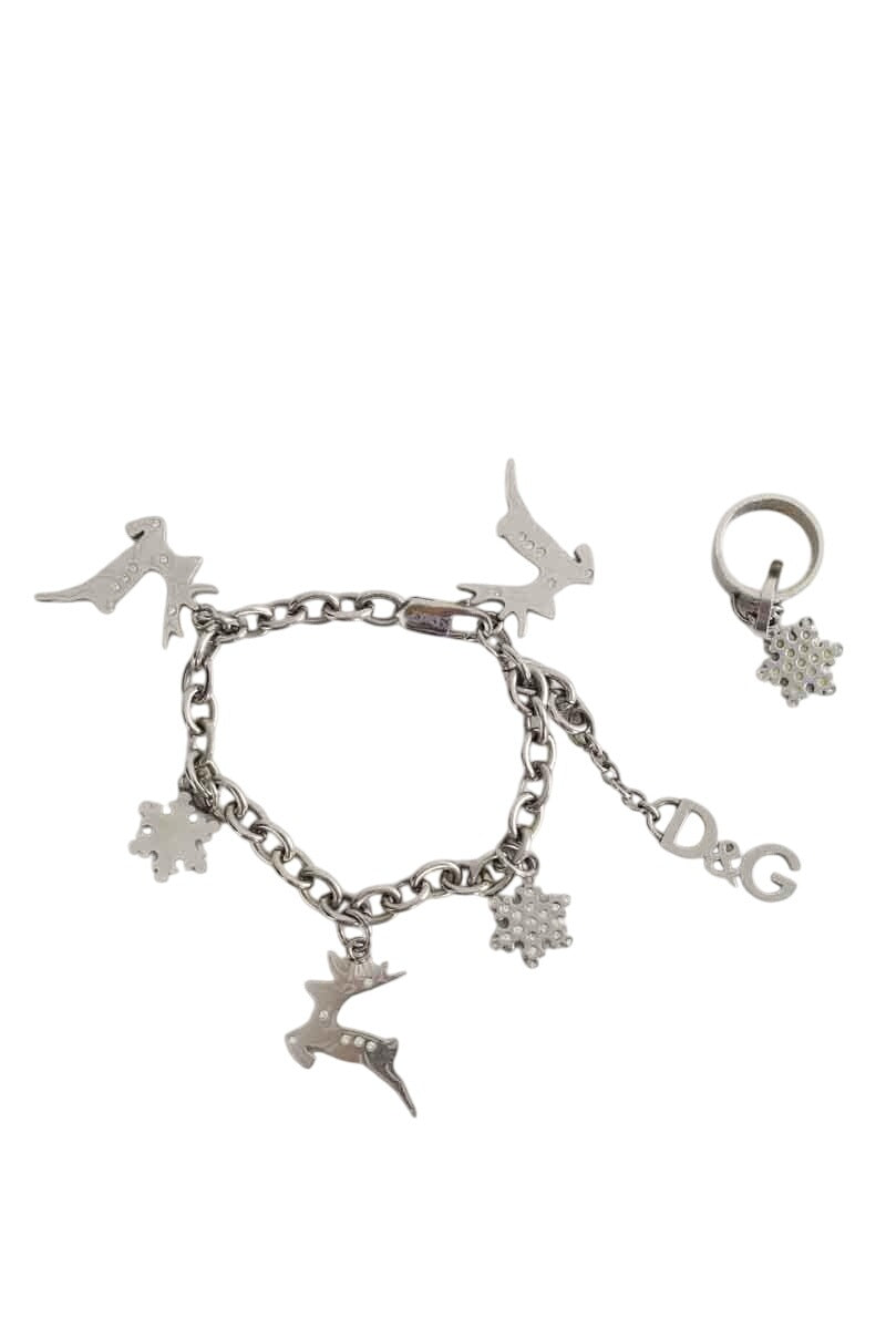 Lot bracelet et bague Dolce & Gabbana  Argent