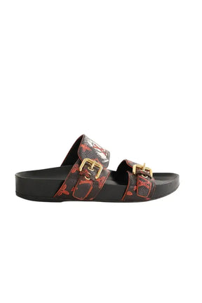 Sandales Louis Vuitton Noir en Cuir, taille 38 - Seconde Main