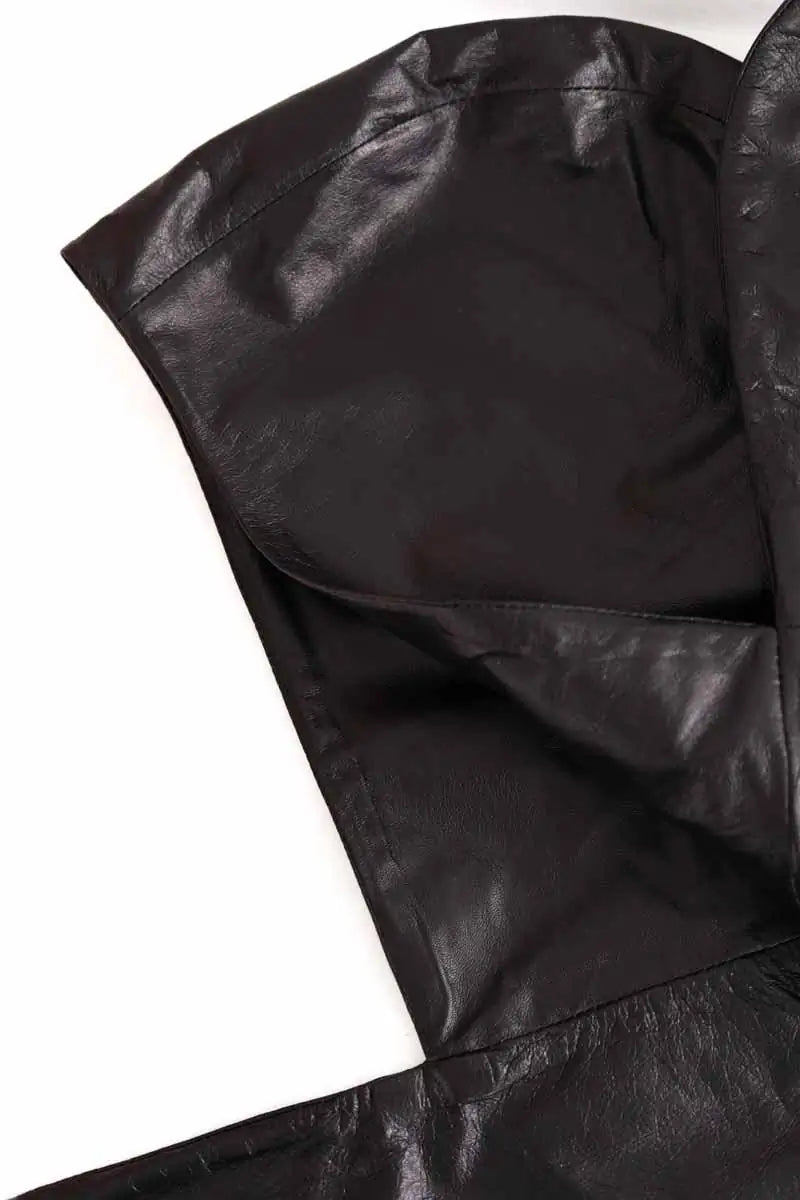 Chapeau Magda Butrym Noir en Cuir