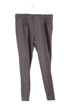 Pantalon droit Salvatore Ferragamo Bleu en Laine, taille L - Seconde Main